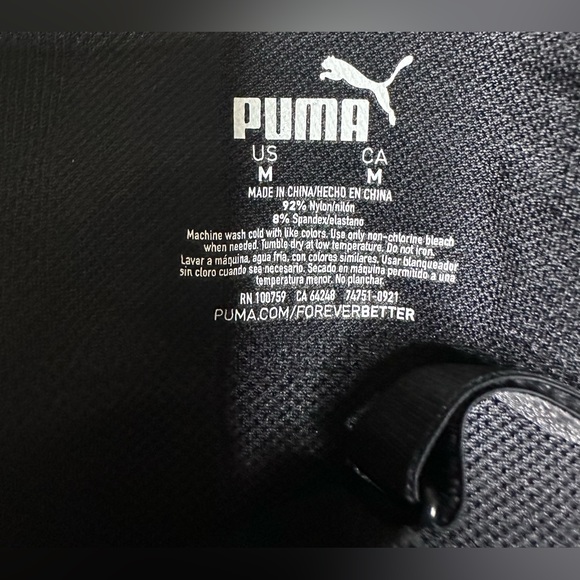 Puma performance black sports bra size M NWOT - Picture 4 of 5